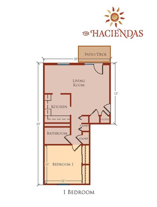 1x1 Floor Plan Image